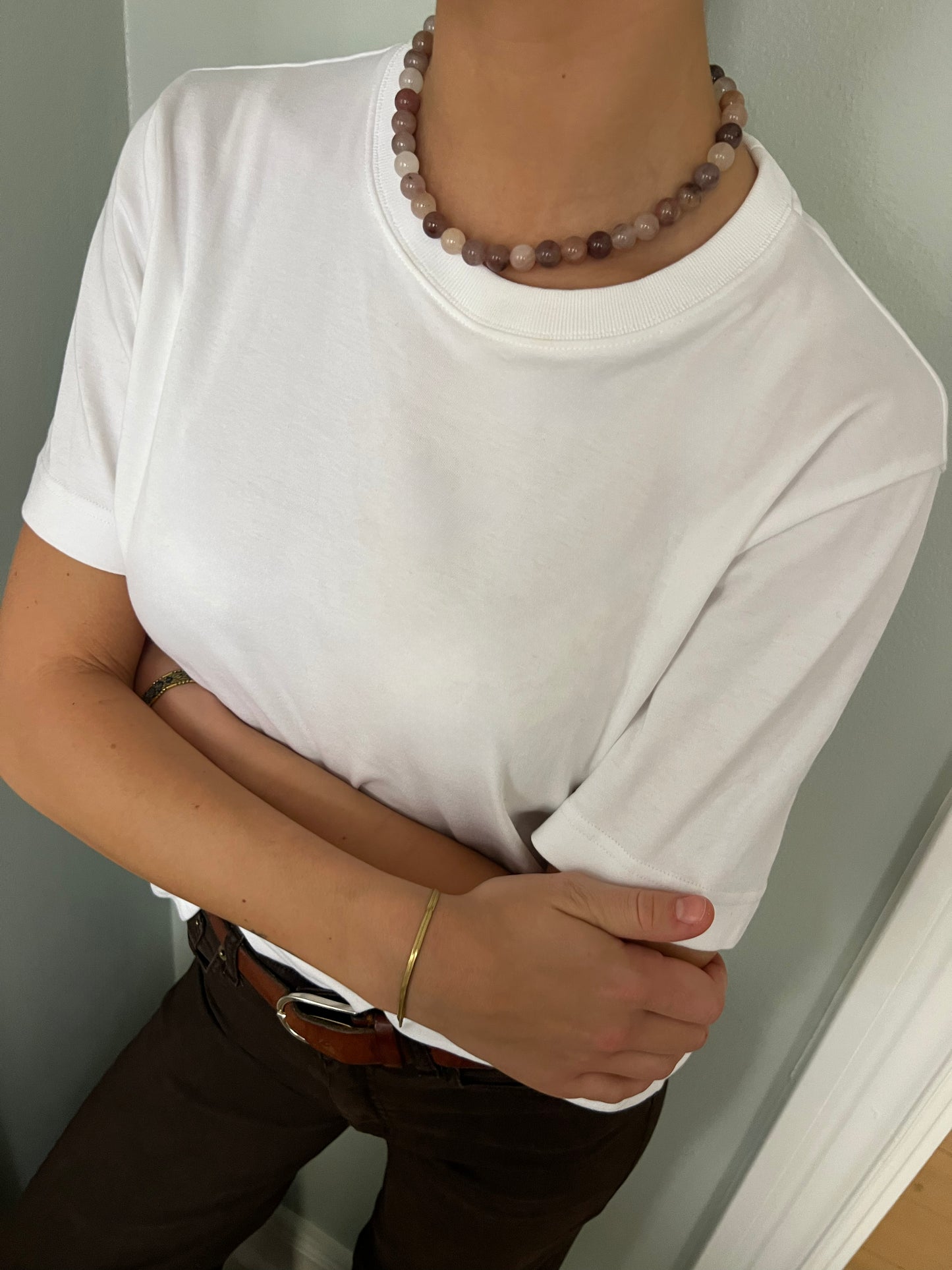 The Azalea Necklace - Nocciola